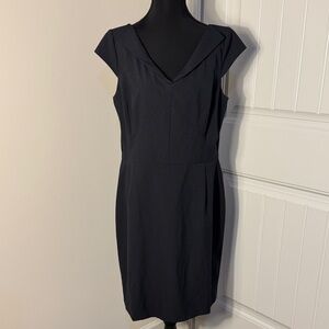 ANTONIO MELANI Elegant Dress - black pin stripe